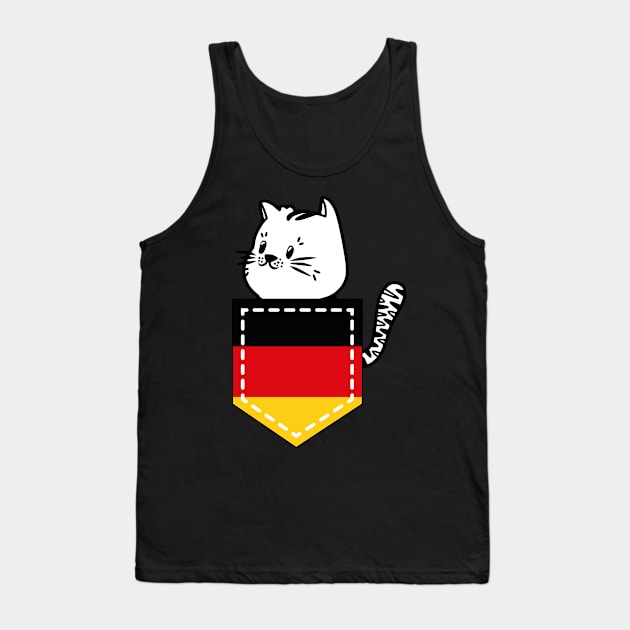 Patriotic Pocket Pussy - Cat Lover -  German Patriot Tank Top by PosterpartyCo